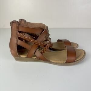 BLOWFISH MALIBU KIDS Brown Strappy Gladiator Sandals Big Girls Size 3
